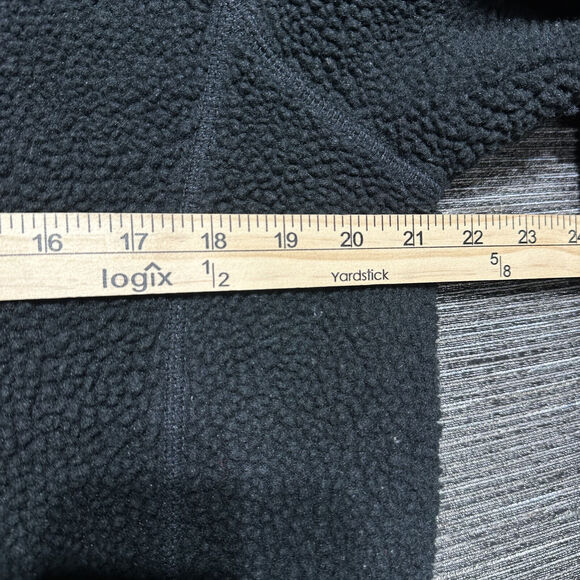 Lands' End Jacket Women's M Black Fleece 1/4 Zip - Picture 10 of 12